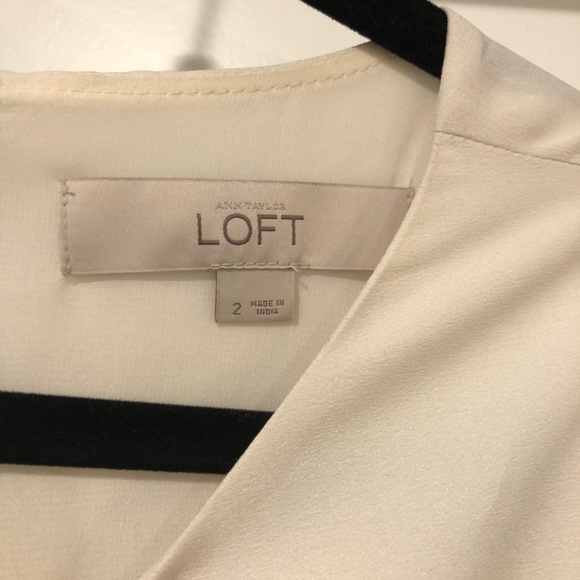 LOFT Black and White Dress Size 2 - Picture 6 of 7